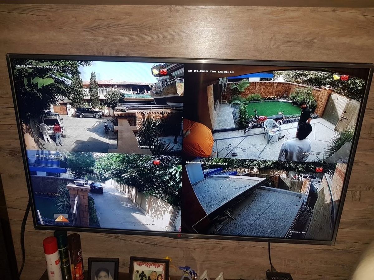 Four-camera home surveillance CCTV installed by RITE Solutions